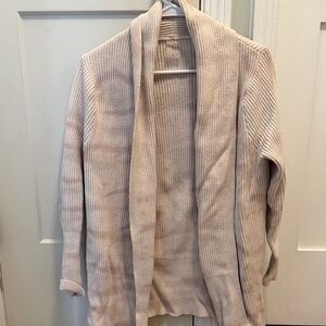 CALIA by Carrie Underwood Cream Ribbed Cardigan